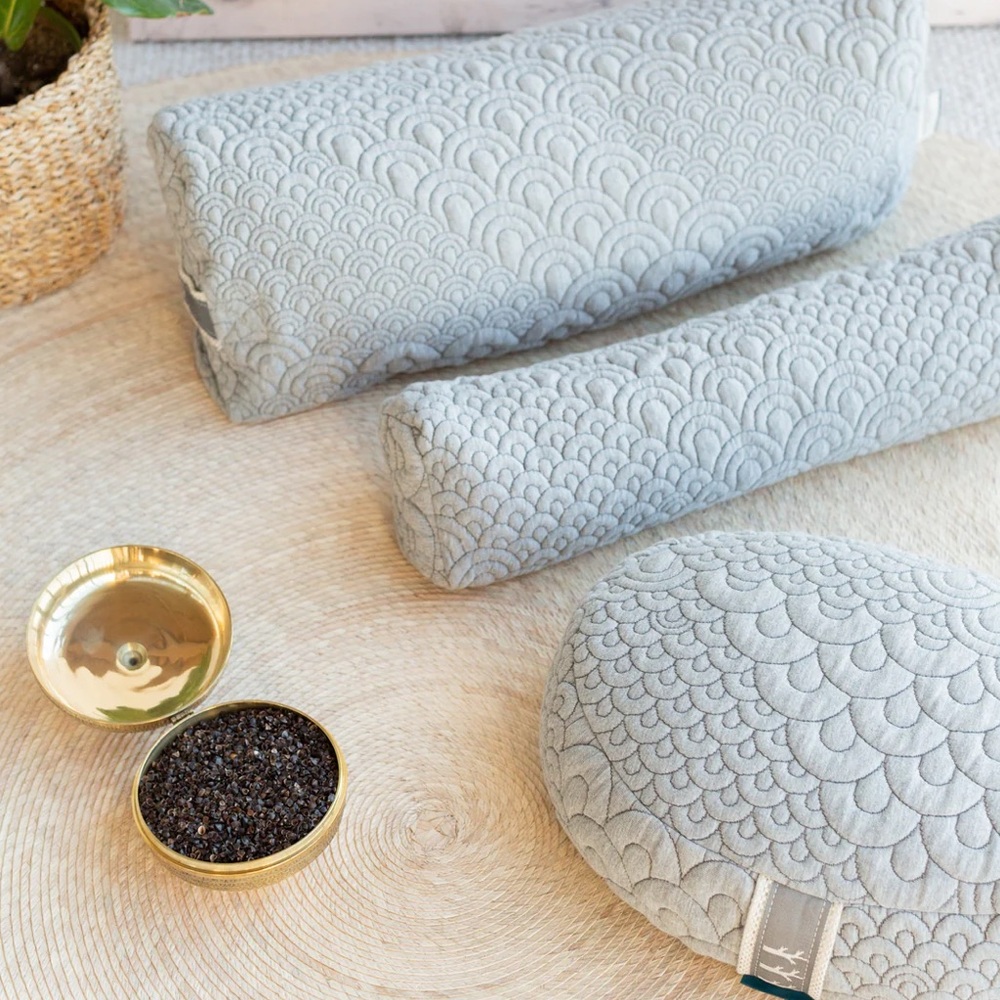 Brentwood Natural Yoga Cushion Set